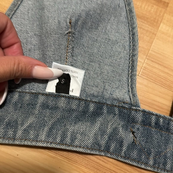 Small denim crop - Picture 4 of 5